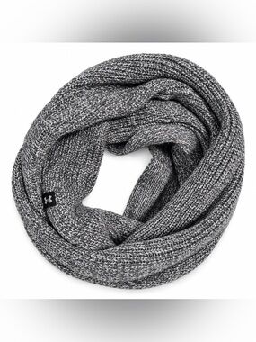 Under Armour Gray Knit Infinity Scarf Women’s Cold Weather Winter Loop Scarf